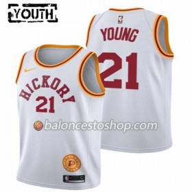 Camiseta Niños NBA Indiana Pacers Thaddeus Young 21 Nike Classic Edition Swingman